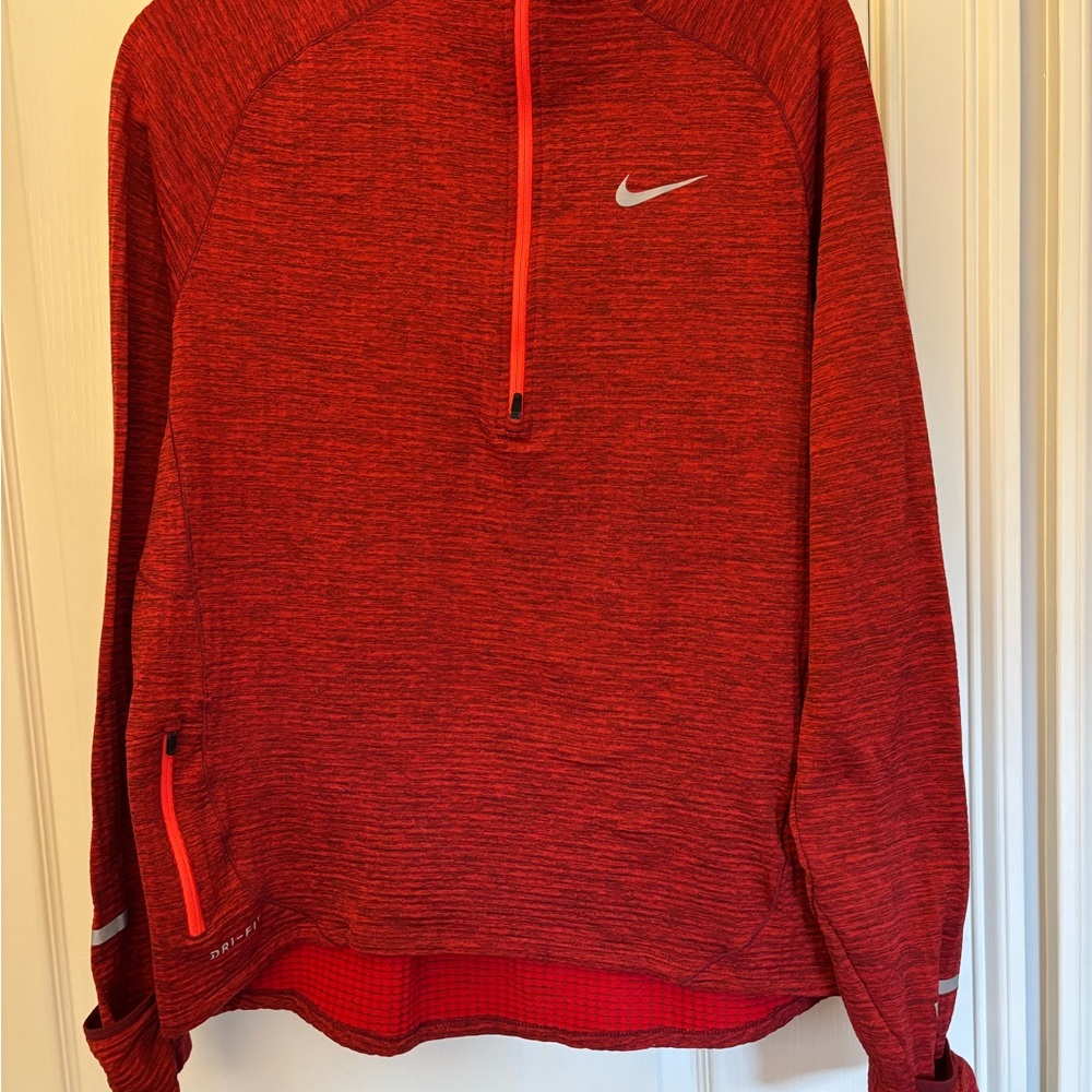 Nike Red Half-Zip Pullover